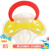 啾啾（CHUCHU） 日本原装进口婴儿安抚奶嘴6-12个月新生儿宝宝硅胶安慰奶嘴安睡型 黄色1887
