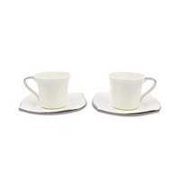 NARUMI/鸣海styles双人茶/咖啡杯碟套装130cc骨瓷50554-54253G