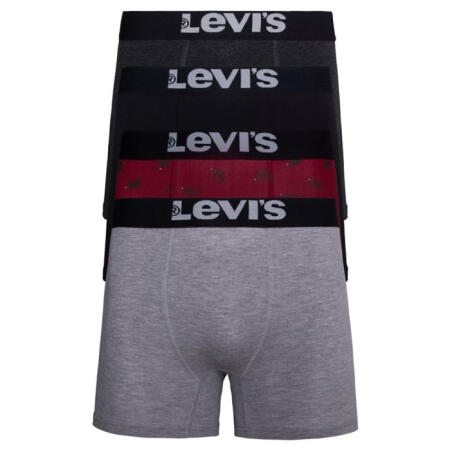 Levi's李维斯男士内裤4条装四角裤平角裤10577568 Medium Red L