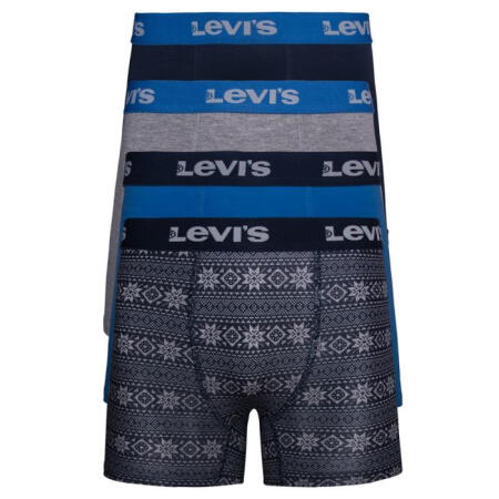 Levi's李维斯男士内裤4条装四角裤平角裤10587448 Navy L