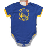 NBA童装 勇士队 婴童款 共用2件套 套装爬行服  爬服 图片色 12M