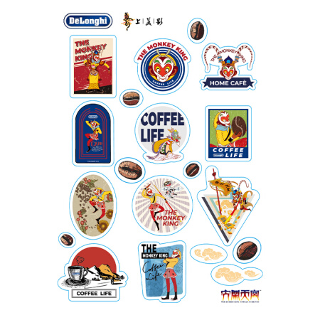 De'Longhi德龙（Delonghi）咖啡机 大闹天宫周边 胶囊机贴纸 德龙小龙蛋
