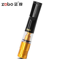 正牌ZOBO清洗型微孔过滤粗中细烟三用烟嘴套装ZB-865（金色）生日礼品礼物
