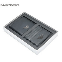 EMPORIO ARMANI 阿玛尼奢侈品20春夏男士钱包卡包两件套 Y4R237-YLA0E-20S BLACK-81072 U