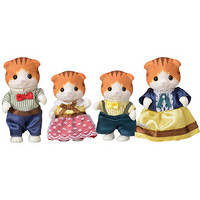 森贝儿家族公主玩具房子女孩娃娃玩具屋女童森林家族过家家人偶儿童玩具礼物--枫叶猫家族SYFC5290