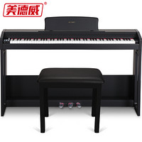 美德威MIDWAY 电钢琴88键配重电子钢琴 智能数码钢琴 初学考级专业用琴 P50黑色