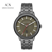 阿玛尼手表(Armani Exchange)  男表  时尚个性潮流钢带男士石英腕表AX1472