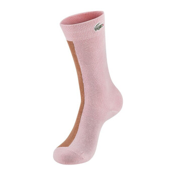 GOLF LACOSTE x GOLF 联名系列情侣款袜子色块拼接袜子|RA0466M2 5Y0/粉色 06（26cm-28cm）