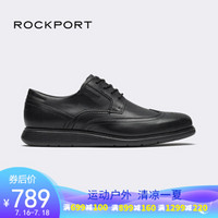 Rockport/乐步男鞋新款商务布洛克皮鞋真皮厚底休闲皮鞋CH2509 黑色CH2509 39