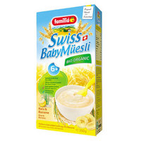 瑞氏麦宝宝有机香蕉糙米粉瑞士进口250g 6个月以上宝宝婴幼儿初期辅食米粉香蕉水果米粉