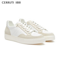 CERRUTI 1881男士时尚潮流低帮板鞋运动日常休闲男鞋C37P210071 白色 41