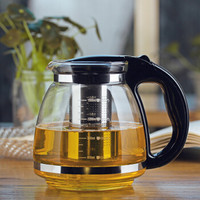 洁雅杰茶壶 玻璃泡茶壶带不锈钢过滤茶漏大容量耐热玻璃茶壶 1.5L