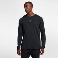 耐克Nike Jordan男士T恤圆领长袖训练上衣926436 Blk/Wht S