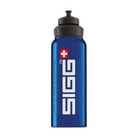 瑞士进口sigg希格运动水壶铝制金属大容量水瓶运动户外旅行骑行吸嘴水杯子夏季男女士成人便携健身随手杯 蓝色1000ml