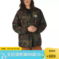 vans范斯外套男士尼龙翻领夹克3530944囤 CAMO M