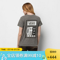 vans范斯T恤女舒适柔软印花短袖上衣3940508 Grey Heather Large