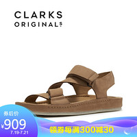 Clarks 其乐男鞋纯色休闲凉鞋Ranger Sport时尚皮凉鞋男 261396427【浅棕色】