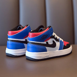 联名mΟnike男童鞋2020春秋aj1高帮运动鞋儿童篮球鞋女童休闲板鞋