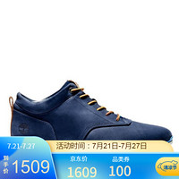 Timberland添柏岚男鞋低帮系带休闲舒适耐磨运动鞋A1GAK019 Navy Nubuck 10 M