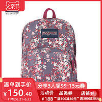 JANSPORT 杰斯伯 印花个性女高中生双肩包 T50140D