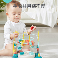 可优比绕珠串珠百宝箱一岁宝宝婴儿积木2-3岁儿童益智早教玩具