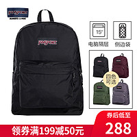 JANSPORT 杰斯伯 双肩包女电脑背包男带电脑隔层大容量学生书包47J1