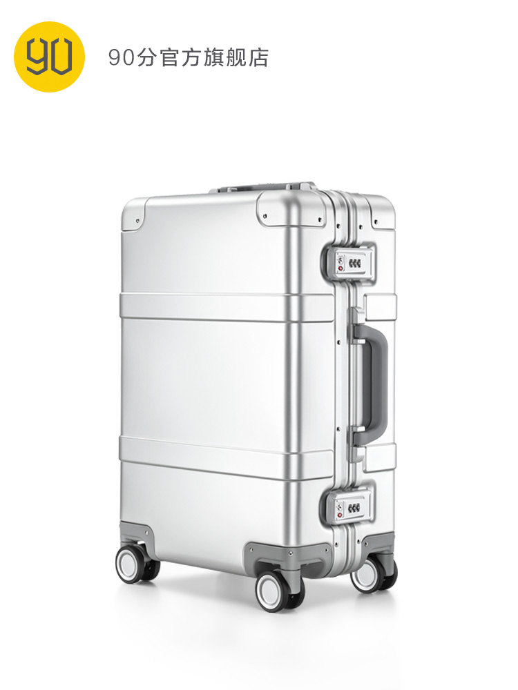NINETYGO 90分 金属旅行箱全铝镁合金拉杆箱高端行李箱