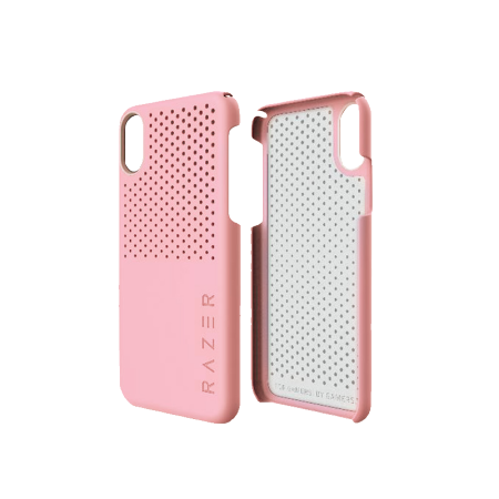 雷蛇（Razer）冰铠轻装专业版 手机壳 保护壳 苹果iPhoneX XS XR石墨导热层散热滤蓝光 轻装版-粉晶-手机壳 iPhone XR