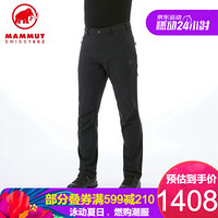 MAMMUT(锅具) MAMMUT猛犸象Winter防风软壳裤抓绒保暖男长裤 黑色 50