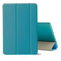 幻响（i-mu） 幻彩磨砂系列保护套  三折休眠皮套 9.7英寸 蓝色 适用于苹果iPad Air2
