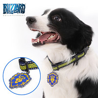 暴雪Blizzard 魔兽世界 联盟部落 阵营宠物链 狗链 中大型犬项圈宠物牵引绳 联盟 中号