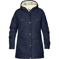 Fjallraven北极狐女士外套连帽加绒保暖连帽派克服上衣89705 Navy XXS