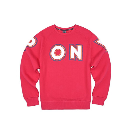 PONY卫衣波尼男女套衫冬季新品中性圆领套头上衣时尚潮流卫衣94U2GS02 红色 S（170/92A）