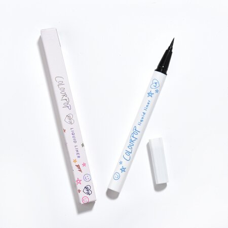 卡拉泡泡（Colourpop）新手初学者不晕染防水持久眼线笔女colorpop彩色极细细头眼线液笔 CRZY(蓝色)