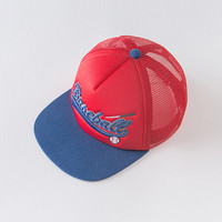 davebella戴维贝拉2020夏装新款女童帽子男童遮阳帽婴幼儿鸭舌帽 红色 (50)(可调节帽围约48-52cm)