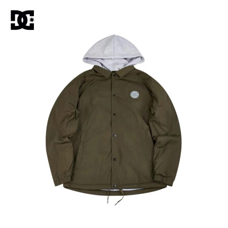 DCSHOES BOALINER 19冬新款加绒男士厚防水夹克外套休闲棉衣 5410J904 绿夹色-CRB0 S