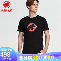 MAMMUT(锅具) MAMMUT猛犸象Classic 男士有机棉速干透气T恤短袖夏季新品上衣 黑色 M