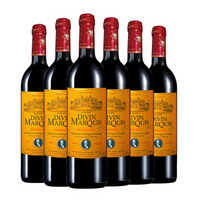 圣侯爵（DIVIN MARQUIS）法国波尔多原瓶原装进口 红酒整箱 极光AOP级干红葡萄酒750ml*6支