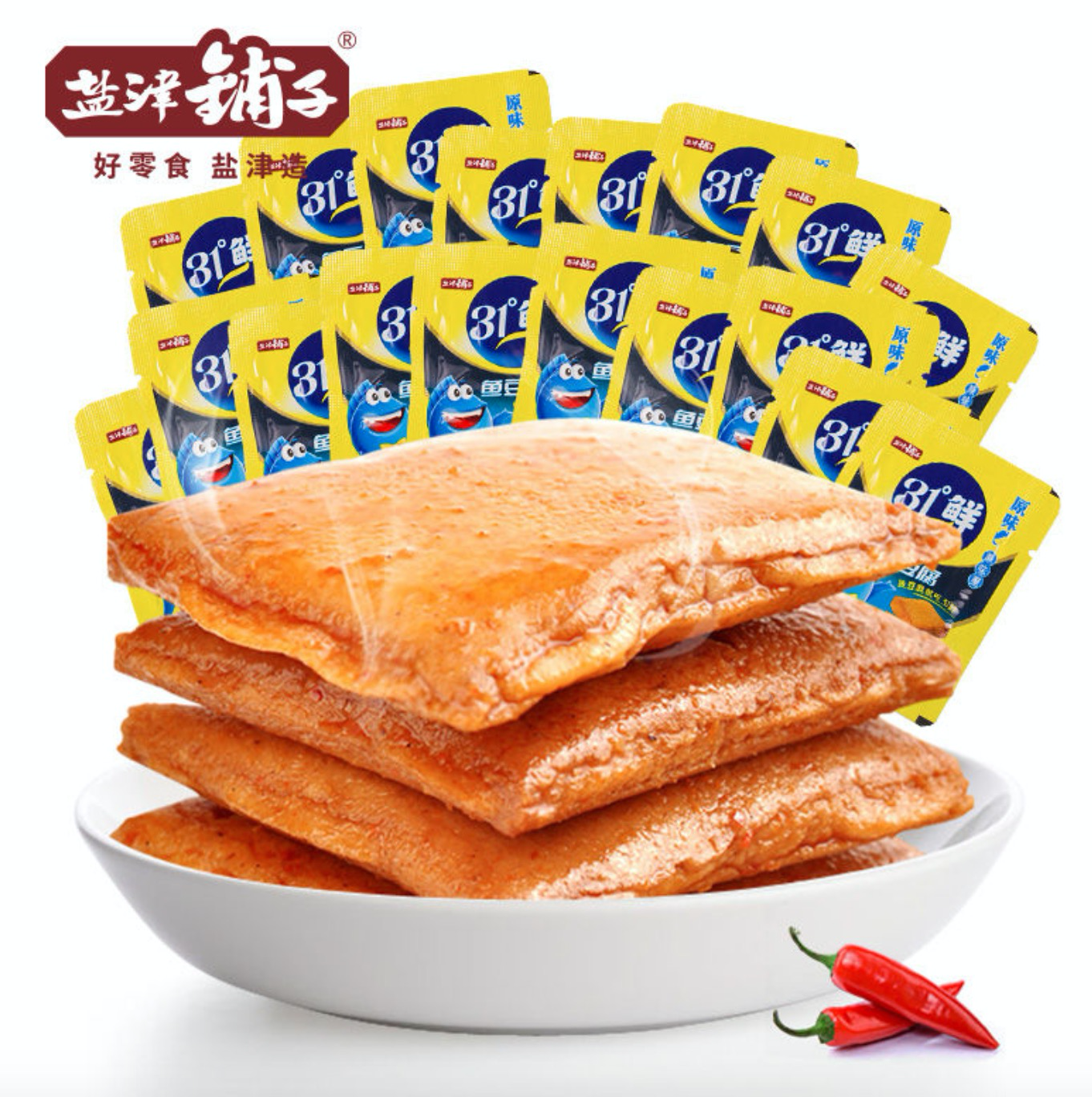盐津铺子 31度鲜鱼豆腐 540g
