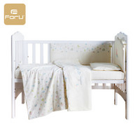 芙儿优（FORU）东方明珠婴儿床上用品宝宝儿童纯棉床围 棉被组套件 东方明珠小翅膀棉被组 适合内径尺寸120*65cm床