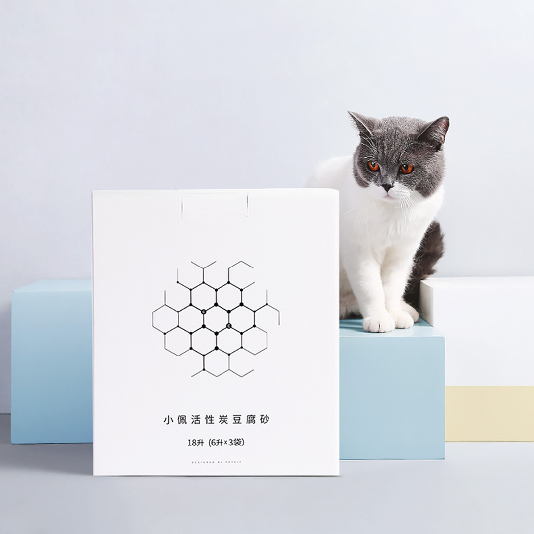 小佩宠物活性炭豆腐猫砂 6L*3