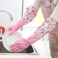 家务手套洗碗防水橡胶塑胶薄款贴手厨房耐用乳胶洗衣服家务清洁女