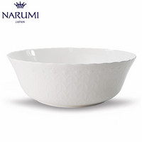 日本NARUMI/鸣海Silky White 23cm汤碗大号碗骨瓷9072-3207G 23cm汤碗