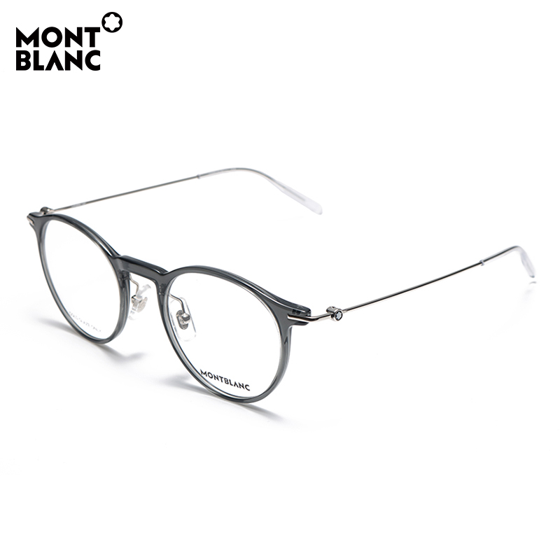 Montblanc万宝龙光学眼镜2020新款潮简约金属结构眼镜框近视镜框