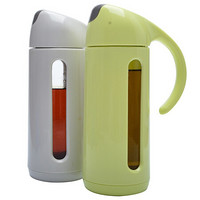 美厨（MAXCOOK） 自动开合 油壶调料瓶玻璃 塑料防漏厨房家用大号酱油醋瓶 混色两只装 MCPJ429