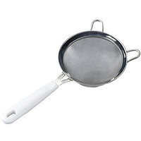 奥美优 网筛304不锈钢白柄网勺漏勺 过滤筛烘焙工具厨房家用 AMY5517