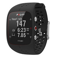 博能（polar）户外跑步运动手表 内置GPS户外心率表 马拉松训练  专业智能心率表 黑色 M430