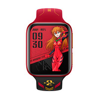OPPO Watch 智能手表 新世纪福音战士 双曲面柔性屏 46mm EVA限定版 明日香色 标准版