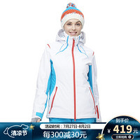 Running river奔流极限 新款女式防水透气保暖时尚专业款修身双板滑雪服夹克上衣A6002 蓝色216 S/36