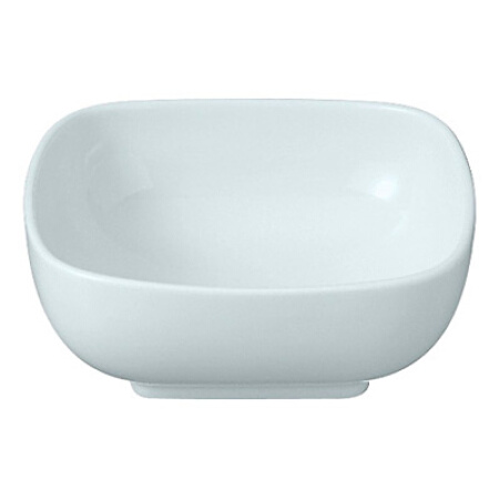 無印良品 MUJI 無印良品  白瓷方钵 白色８x８x高３．７ｃｍ